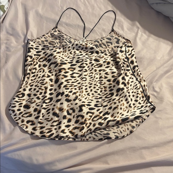 Victoria’s Secret leopard sleep tank top EUC size M - Picture 3 of 8